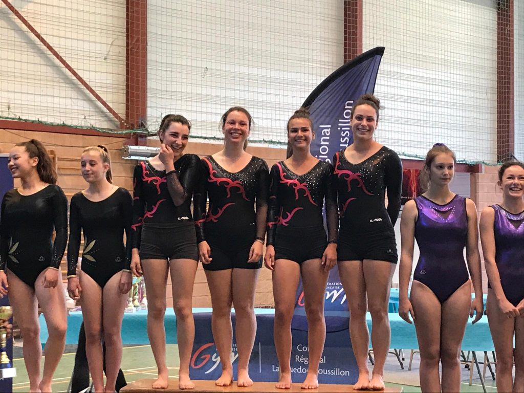 Podium lors de la finale régionale par équipe à Castelnaudary